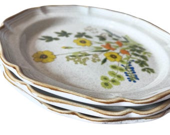 mikasa garden club, mikasa fresh floral, mikasa japan, piatti da portata mikasa, piatti vintage anni '70, cucina vintage, mikasa anni '70, vintage