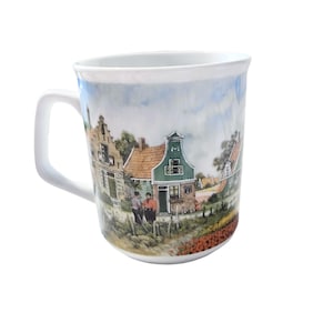 vintage mug, holland mug, holland decor, jcv hunnik, handdecorated mug, vintage holland, vintage coffee, coffee mugs, vintage kitchen, mug