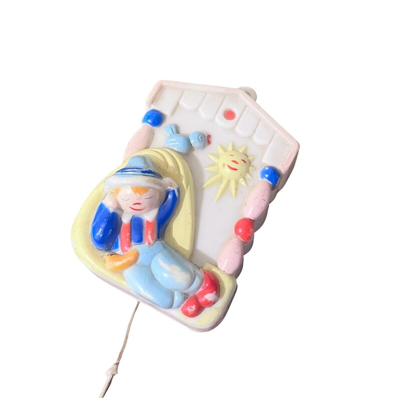 1970s Stahlwood, 1970s Nursery Decor, Vintage Pull String, Vintage ...