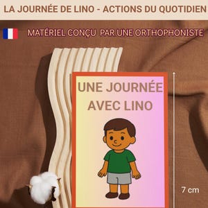 Children&#39;s Game - Oral Language - Lino - Subject - Verb - Reading - Sentences - Speech Therapy - Development - Vocabulary - Syntax - Actions