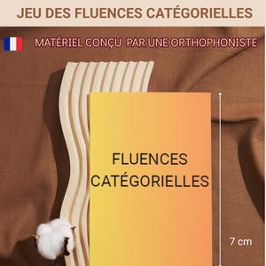 Jeu des fluences Catégorielles - Lexique - Langage - Développement - Enfants - Français