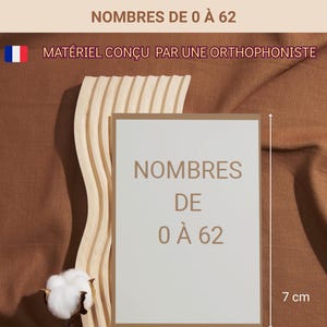 Números del 0 al 62 - Letras - Números - Transcripción - Palabras - Decodificación - Conteo - Cálculo - Logopedia - Niños - Matemáticas