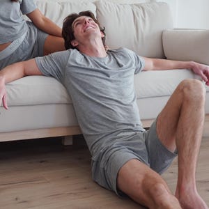Men&#39;s Fog Shorts Pajama Set, Lightweight and Breathable, No More Sweaty Nights, Mens Sleep Shirt and Shorts Set, Best Pajamas, Fog Set