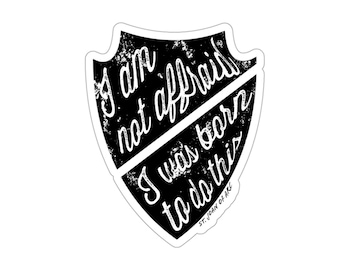 St Joan of Arc Quote Sticker, Catholic Gift, Catholic Sticker, Catholic decal, Saint quote