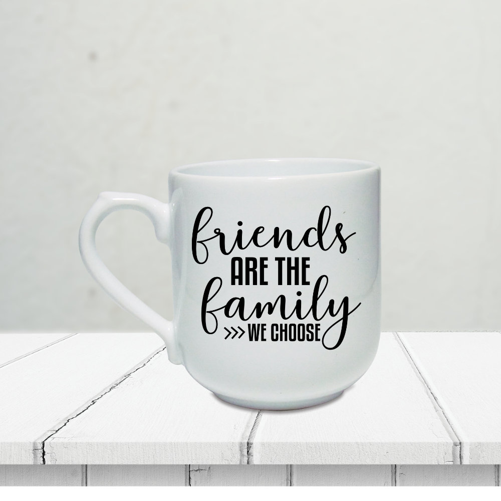 Friends are the Family we choose/Hjerteformet Skål i Porselen main image 1