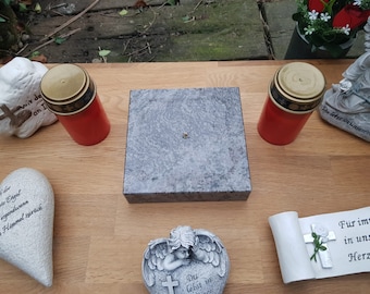 Orion Granite, granite base for grave light, grave lamp, grave light, grave vase, flower vase, floor vase, 2-year warranty with drilling