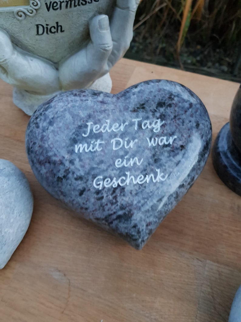 Grabkissen Grabstein Naturstein Liegestein Herz Liegeplatte Etsy.de