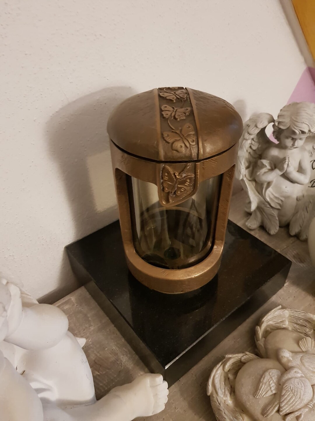 Butterflies Grave Light With Butterfly Motif Bronze Grave Etsy