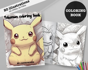 Pokemon Coloring Book, 65 Pokemon Pictures to Print for Children's Coloring  Books for Boys, Girls 