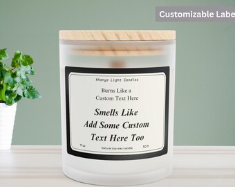 Smells Like Custom Candle Blank Label Candle Custom Logo Personalized Candle Gift for Her Best Friend Gift Funny Candles Unique Gift