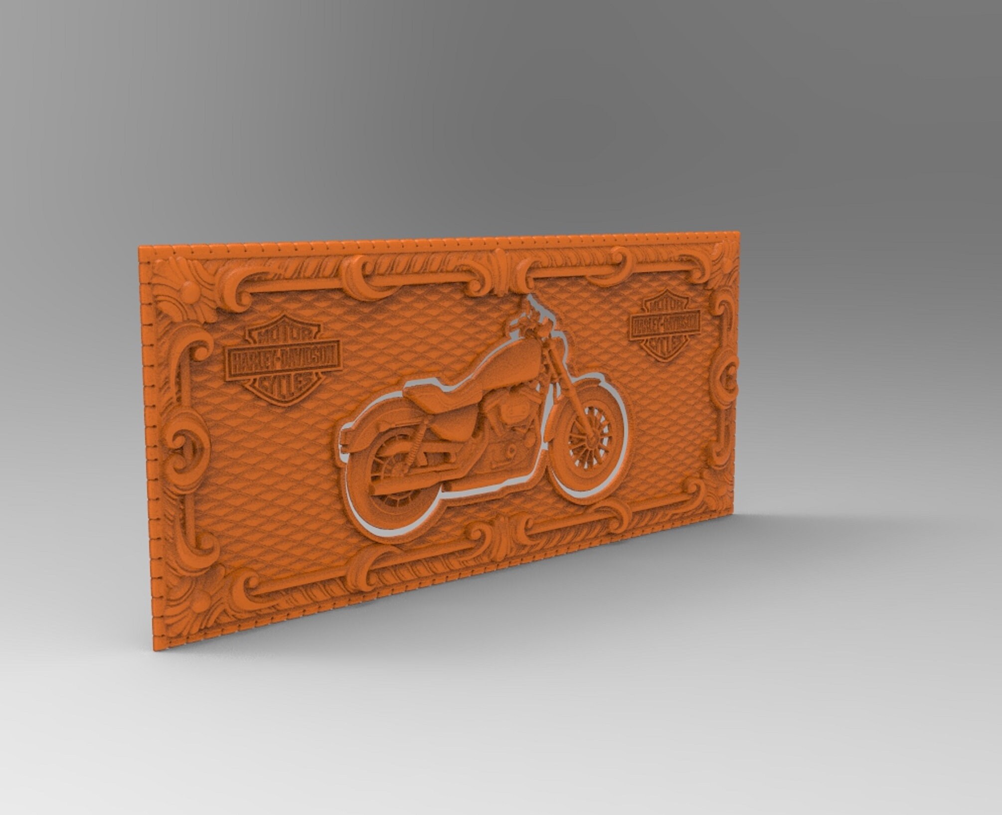 Harley davidson stl files cnc router engraver vetric v carve cnc