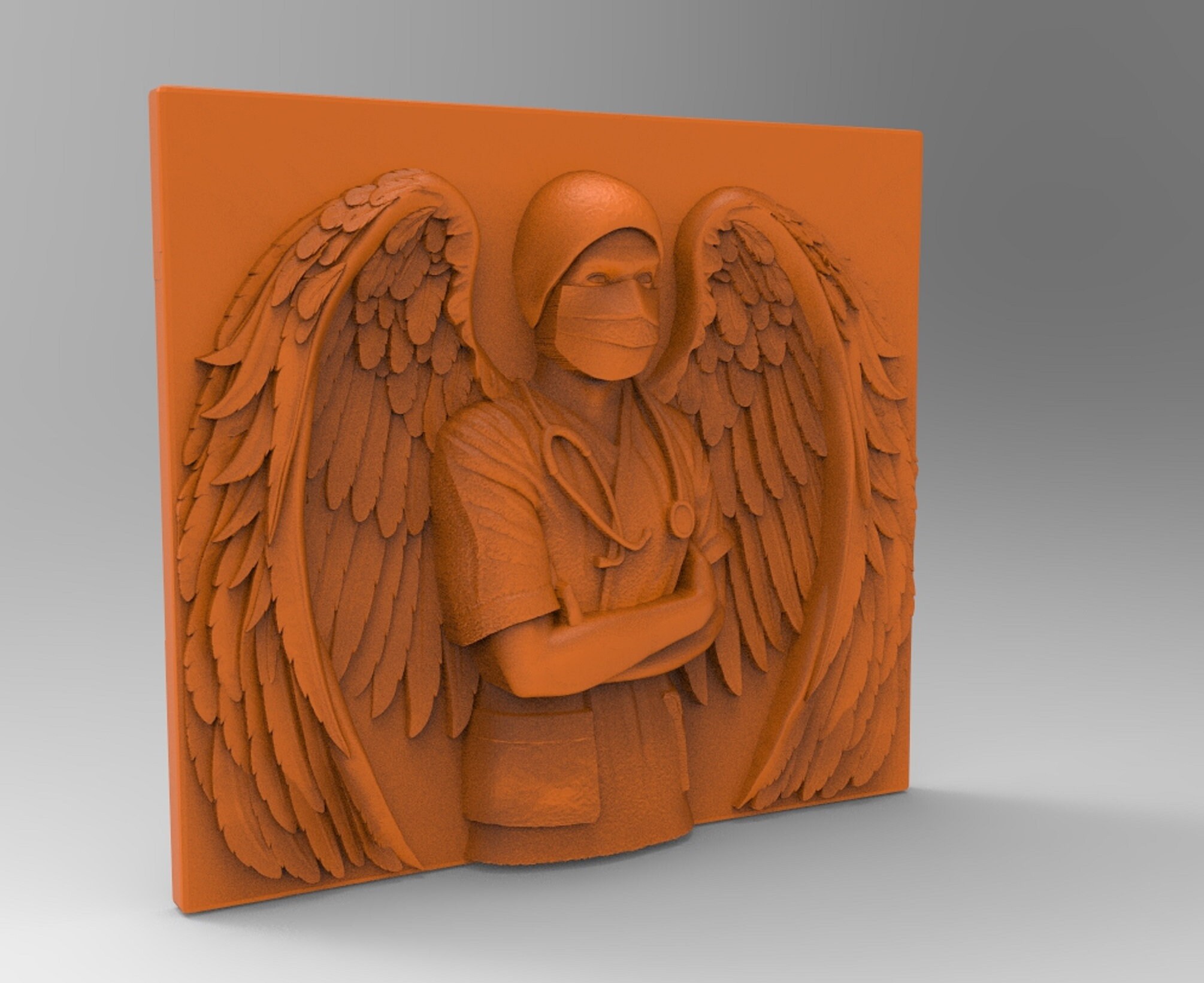 Stl File Doctor Angel Doctor Stl Files, CNC Router Engraver, Vetric, V-carve, CNC Files ...