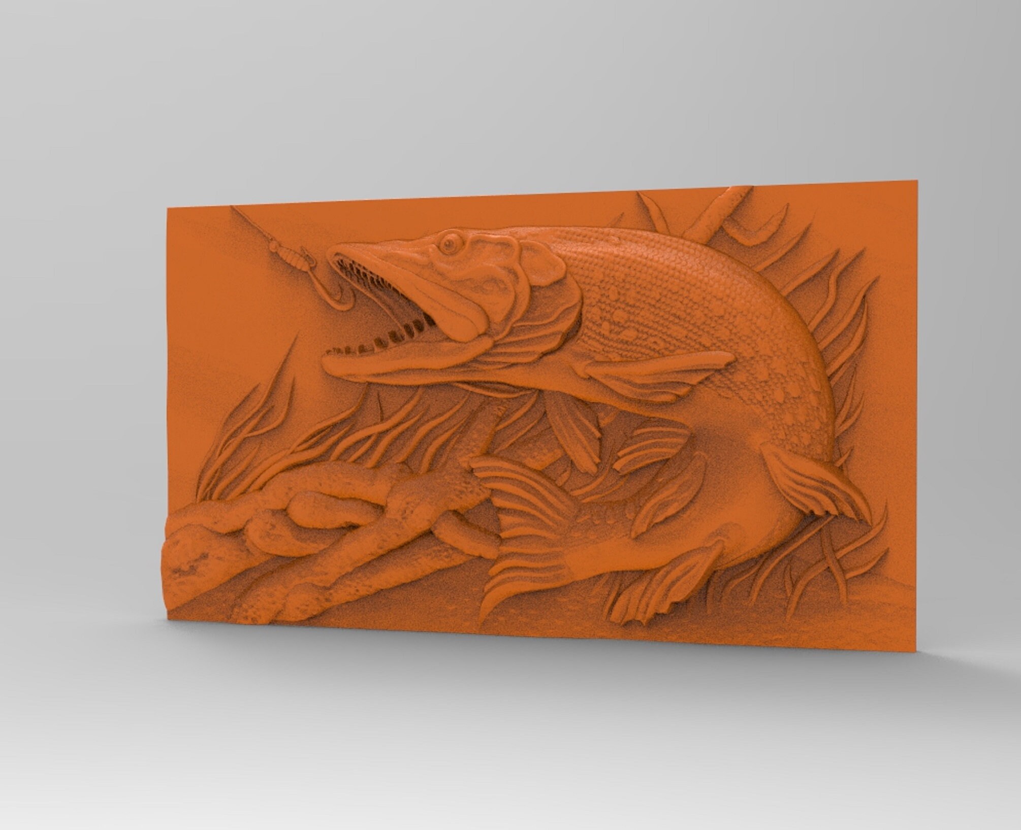 Fish Stl Files, CNC Router Engraver, Vetric, V-carve, CNC Files, Wood ...