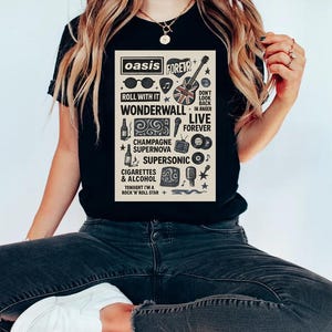Oasis UNISEX Shirt, Viral Oasis Concert 2025 Oasis 2025 Tour Shirt, Oasis Tracklist Tee, Beautiful Oasis 2025 Concert Shirt, Oasis Reunion