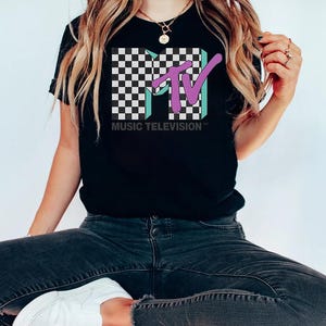 MTV Retro Graphic T-Shirt, Vintage 90s Music Tee, Classic MTV Logo Shirt, Unisex Streetwear Style, Cool Throwback Gift