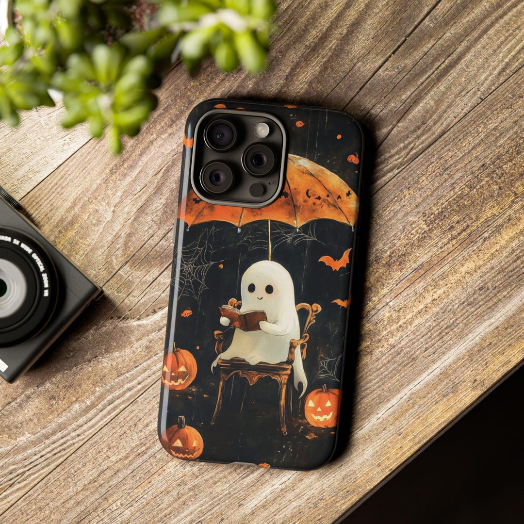 Reading Ghost Halloween Phone Case Ghost Phone Case iPhone 15, 14