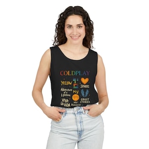 Coldplay 2025 Konzert Unisex Sommer Tank Top Shirt, Coldplay Liebhaber Geschenk, Musik der Sphären, Coldplay Konzert T-Shirt, Coldplay Fan