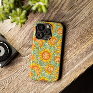 Sunflower Phone Case for iPhone Sunflower Radiance Phone Case iPhone 15 Case | iPhone 15 Pro Max iPhone 14 Case iPhone 13 Sunflower iPhone