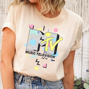 Retro MTV Logo, MTV Retro Graphic T-Shirt, Vintage 90s Music Tee, Classic MTV Logo Shirt, Unisex Streetwear Style, Cool Throwback Gift