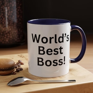 World&#39;s Best Boss coffee mug, Beetlejuice World&#39;s Best Boss mug, fun mug, coworker gift mug