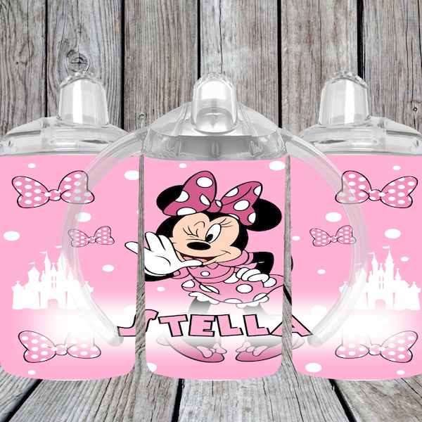 Minnie Mouse Sippy Cup//Personalized Sippy Cup