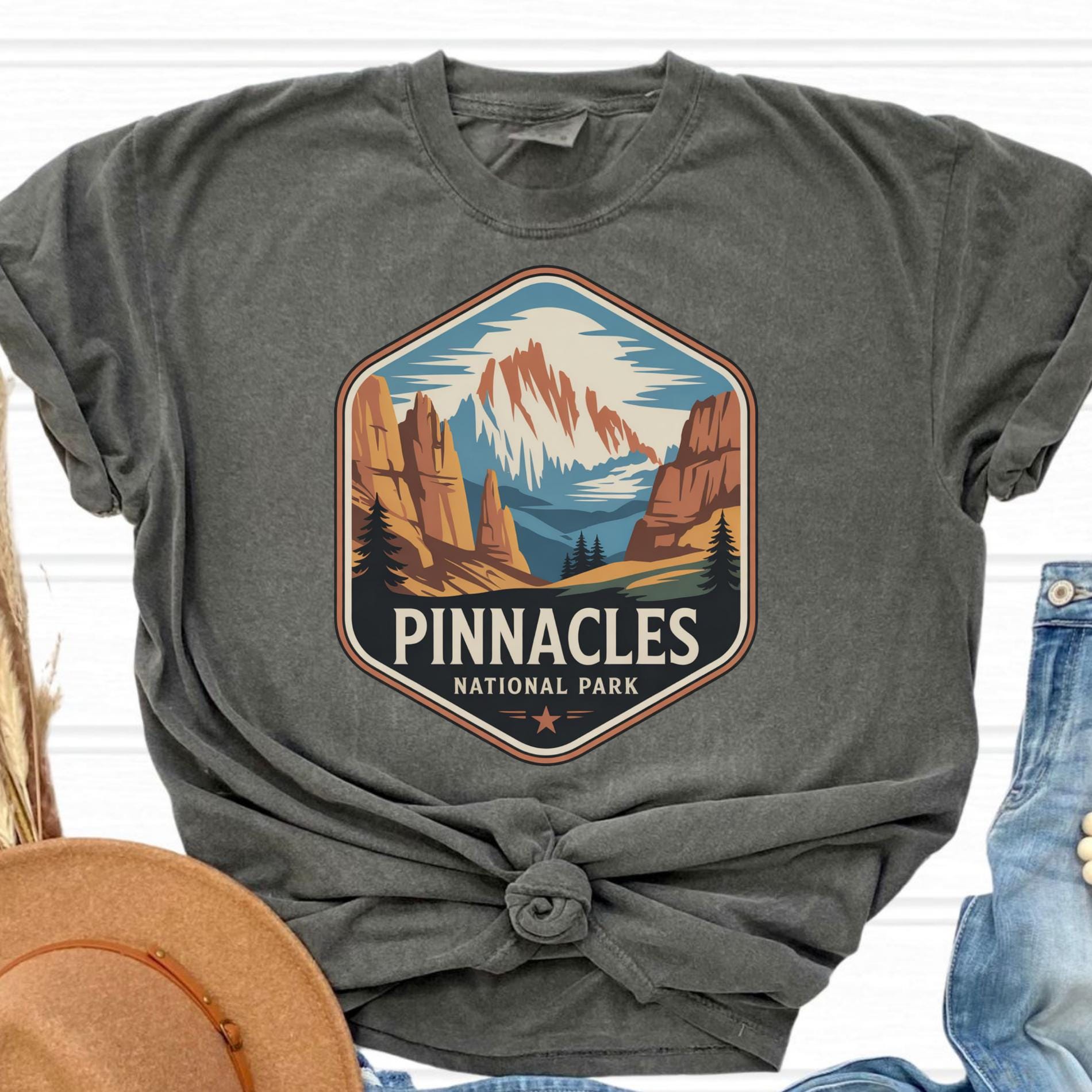 Comfort Colors® I Pinnacles National Park California Tee, Rustic