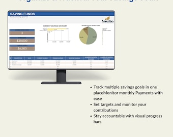 Vaulto Digital Budget Planner with Savings Tracker Bundle