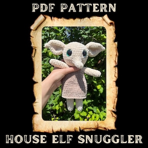 House Elf Snuggler / PDF Pattern / crochet, amigurumi, beginner, lovey
