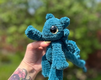 Mini Fury Dragon / PLUSHIE / crochet, amigurumi, plush, stuffed toy