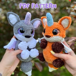 Pandora the Mythical Pup / PDF Pattern / crochet, amigurumi, beginner, mythical creature