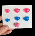 Safety Noses - Amigurumi, crochet, toy, glitter, heart product logo