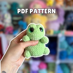 Hoppy la grenouille - Squishy haricots / Patron PDF / crochet, amigurumi, débutant
