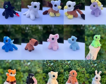 Mini animali / PELUCHE / uncinetto, amigurumi, peluche, giocattolo imbottito