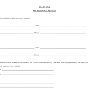 以下が含まれることがあります： 販売契約書用紙。売り手と買い手の名前、住所、電話番号、メールアドレスを入力する欄があります。また、販売される馬の名前、品種、性別、年齢、説明を入力する欄もあります。