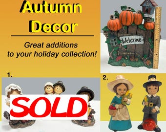 Autumn / Fall Ceramic Decor, Hand Painted