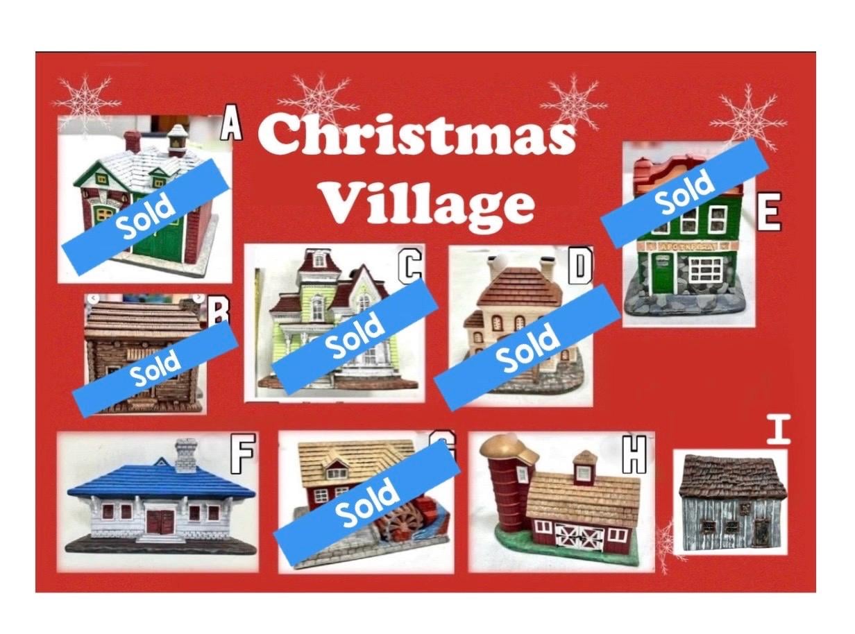 Vintage Christmas Village, Byron Molds & Other Village Ceramic