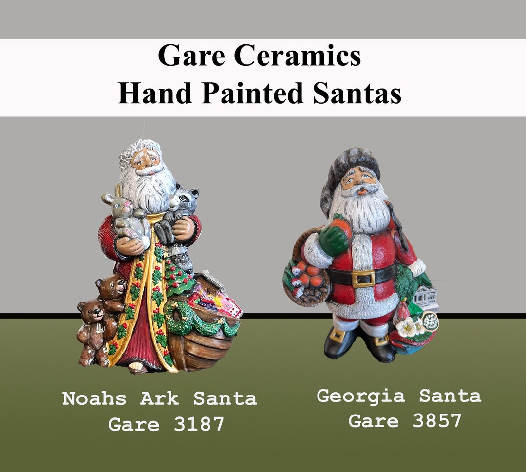 Santa Noahs Ark Ceramic Bisque Gare 3187 Etsy