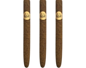 Bolígrafo Spectrum Cigar, clásico único y original, bolígrafo rollerball, latón macizo, serie Spectrum en juegos de 3, paquete en tubo de plexiglás de lujo.