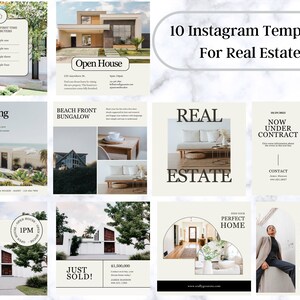 Real Estate Social Media Marketing Templates  | Real Estate Instagram Templates