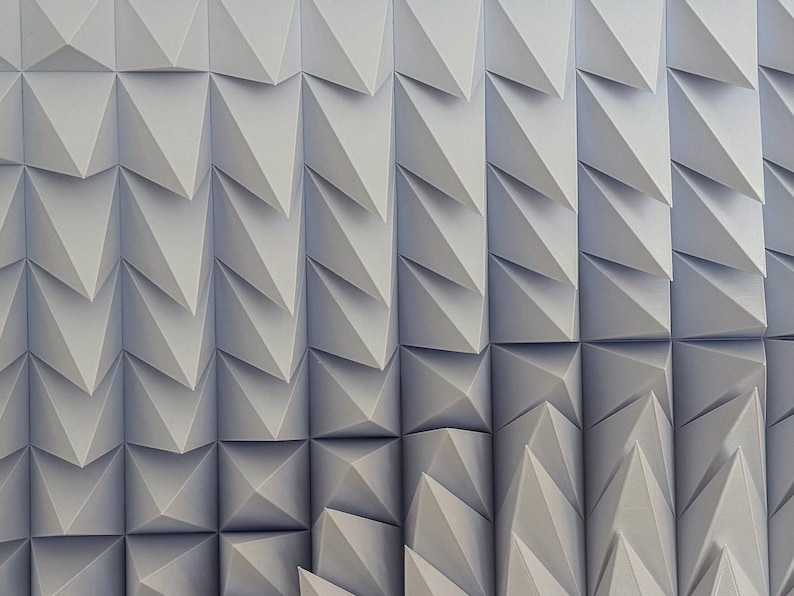 3D Printed Wall Art - White Abstract Home Decor.- Elegant Parametric ...