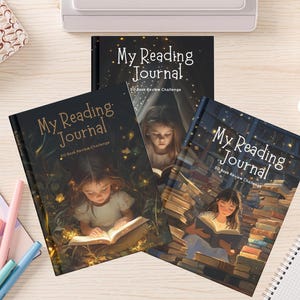 Girl’s Reading Journal | 50 Book Challenge, Book Reviews, Daily Reading Tracker & Goals for Kids | Fun Book Log for Young Readers