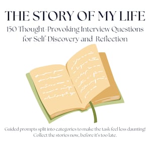 A História da Minha Vida: 150 Perguntas de Entrevista Instigantes para Conversas Significativas | Download Digital | Histórias de Vida: Legado Familiar