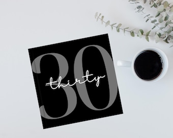 30 After 30 Bucket List Journal – 30th Birthday Present – Challenge Tracker & Goal Planner – Fun Things to Do in Your 30s - Black Cover
