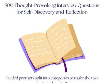 The Story of My Life: 500 Thought-Provoking Interview Questions for Meaningful Conversations | Digital Download | Life Stories Family Legacy