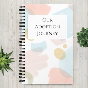 Adoption Record Book: Document Your Path to Parenthood, Perfect for Prospective Parents | Customisable Keepsake Adoption Journey Memory Book