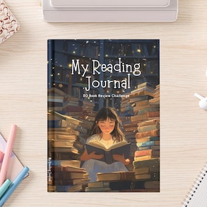 Young Girl’s Reading Journal for Kids | 50 Book Challenge, Book Reviews, Daily Reading Tracker & Goals | Fun Book Log for Young Readers