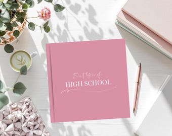 Primer año de preparatoria: Diario de recuerdos de primer año / Regalo de recuerdo para estudiantes / Cuaderno de recuerdos de la escuela secundaria / Regreso a clases para estudiantes de primer año