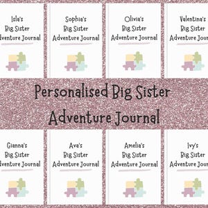 Diario de aventuras personalizado para hermanas mayores: guía para hermanos mayores. Cuaderno de trabajo para nuevos hermanos para un viaje familiar lleno de amor Descarga digital