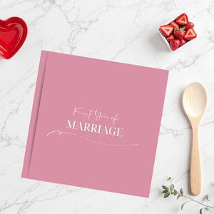 First Year Marriage Journal Wedding Gift Couples Newlywed Memory Book Personal Wedding Journal Marriage Milestone Tracker Activities