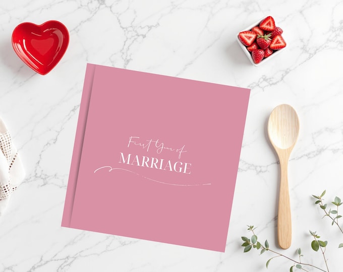 First Year Marriage Journal Wedding Gift Couples Newlywed Memory Book Personal Wedding Journal Marriage Milestone Tracker Activities